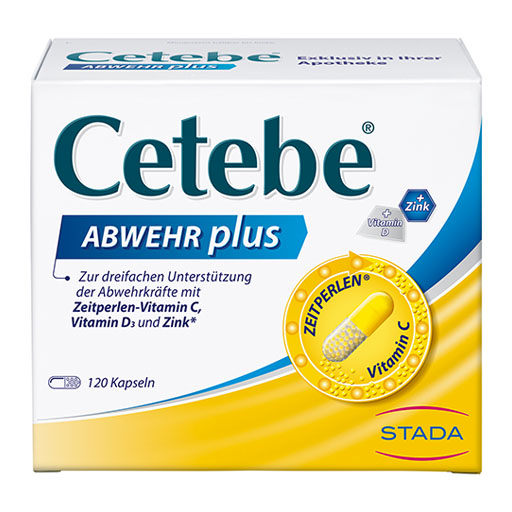 CETEBE ABWEHR plus Vitamin C+Vitamin D3+Zink Kaps.