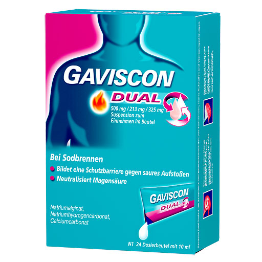 GAVISCON Dual 500mg/213mg/325mg Susp.z.Einn.Btl.