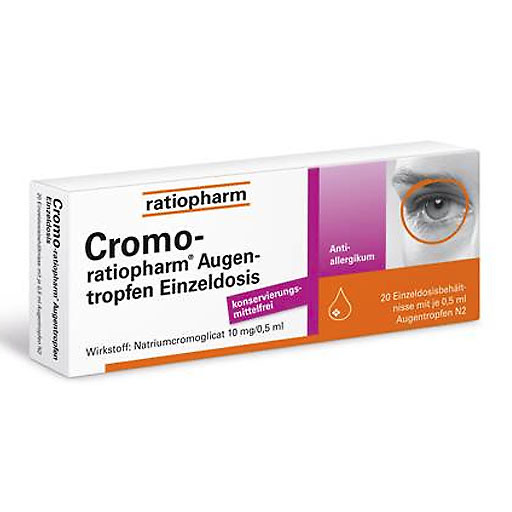 CROMO-RATIOPHARM Augentropfen Einzeldosis