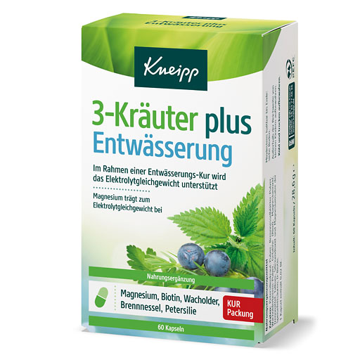 KNEIPP 3-Kräuter Entwässerung Kapseln