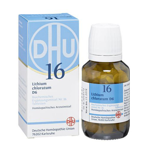 BIOCHEMIE DHU 16 Lithium chloratum D 6 Tabletten