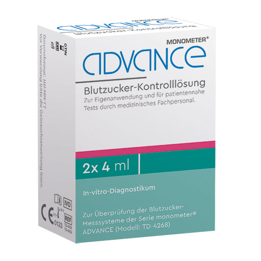 ADVANCE Monometer Blutzucker Kontrolllösung GDH
