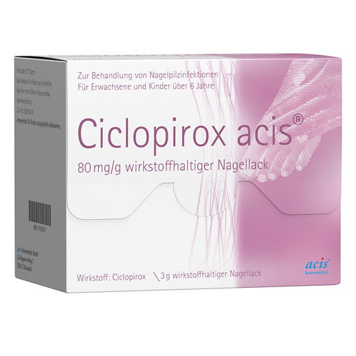 CICLOPIROX acis 80 mg/g wirkstoffhalt.Nagellack