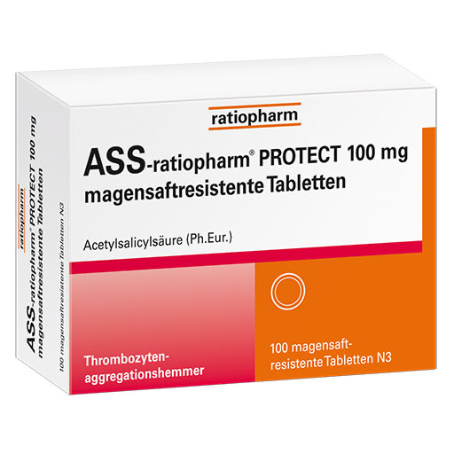 ASS-ratiopharm PROTECT 100 mg magensaftr.Tabletten