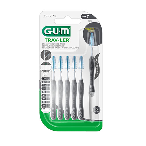 GUM TRAV-LER 2,6mm dunkelgrau Interdentalbür.
