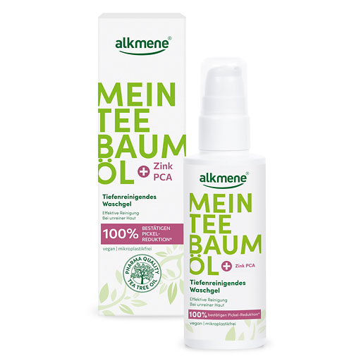 ALKMENE Mein Teebaumöl tiefenreinigendes Waschgel