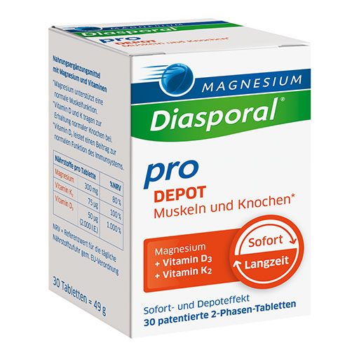 MAGNESIUM DIASPORAL pro+D3+K2 DEPOT Muskel+Kno.Tab