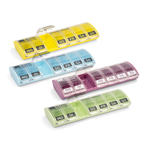 WEPA 1x7 Wochenbox farbig sortiert/pastell