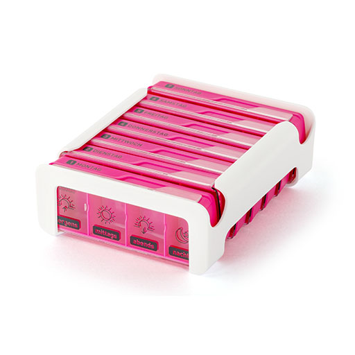 WEPA 7 Tage Compact Wochenmagazin weiß/pink