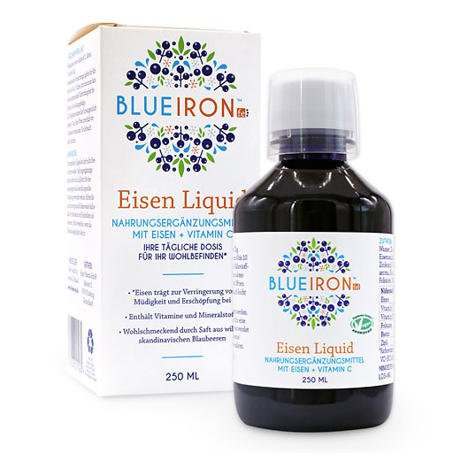 BLUEIRON Eisen Liquid Flüssigkeit zum Einnehmen