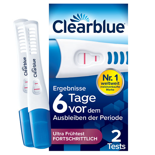 CLEARBLUE Schwangerschaftst.6 Tage vor 2 Hormone